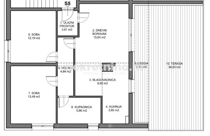 prodaja - trosobni stan - gornja dubrava - oporovec - 87m2 - slika 24