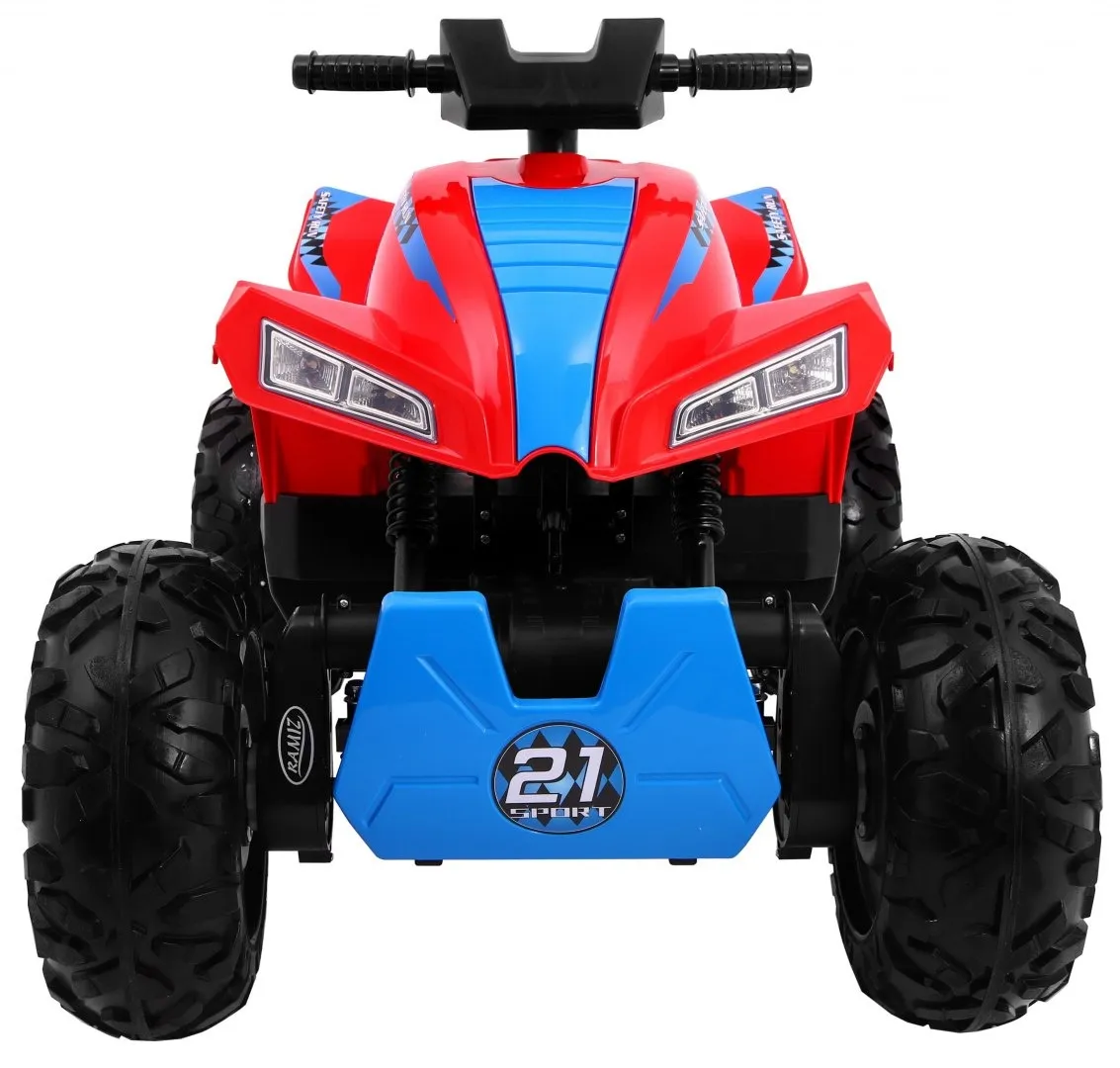 quad na akumulator sport run 4 x 4 - crveni - slika 2