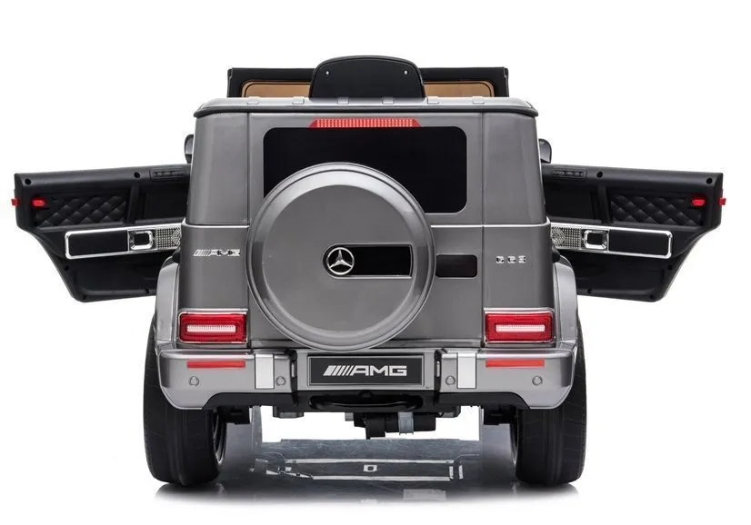licencirani auto na akumulator mercedes g63 amg - sivi/lakirani - slika 4