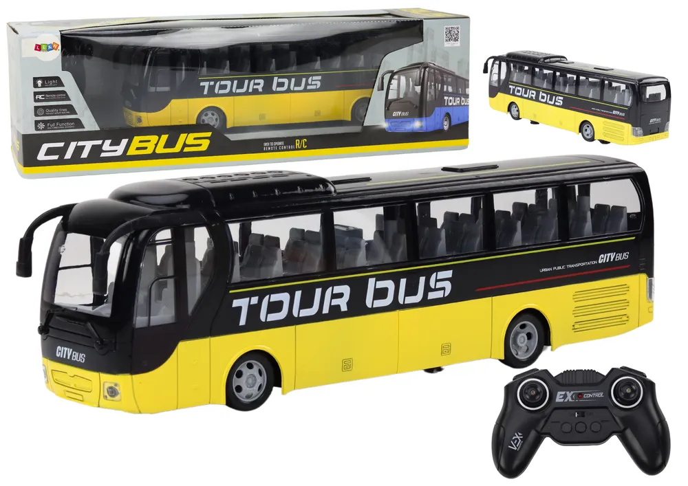 Remote Controlled RC Bus Yellow With Remote Control Light Effects - Mursko Središće