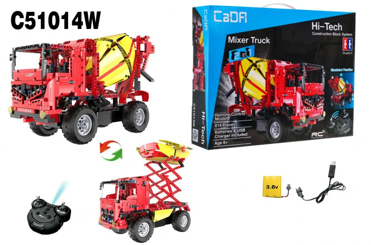auto na daljinsko upravljanje r/c toy car concrete mixer 814 ee - slika 5