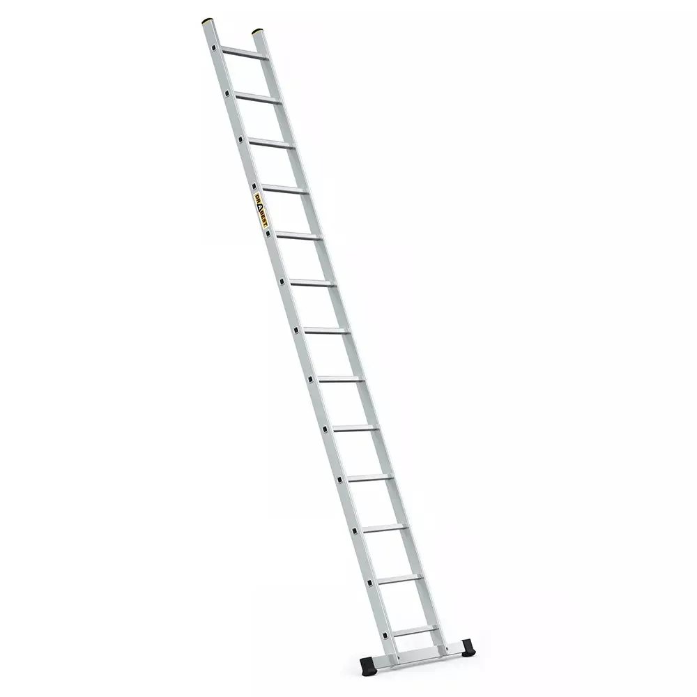 Aluminijske ljestve profesionalne jednodijelne - 13 gazišta s stabiliz - Stari Mikanovci