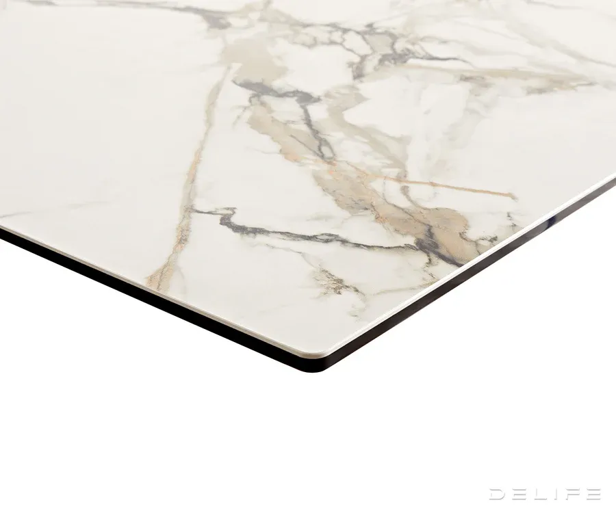 blagovaonski stol edge 200x100, materijal: keramika calacatta - slika 5