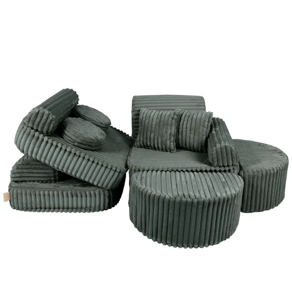 modularna sofa - šumsko zelena - slika 7