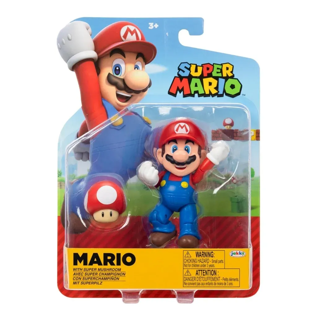 super mario bros – mario figurica, 10cm - slika 4