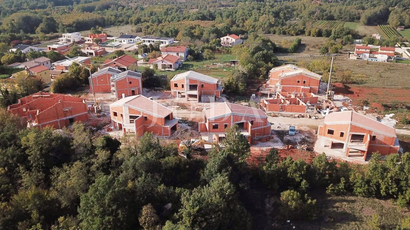 labin, okolica, projekt villa sa započetom gradnjom - slika 4