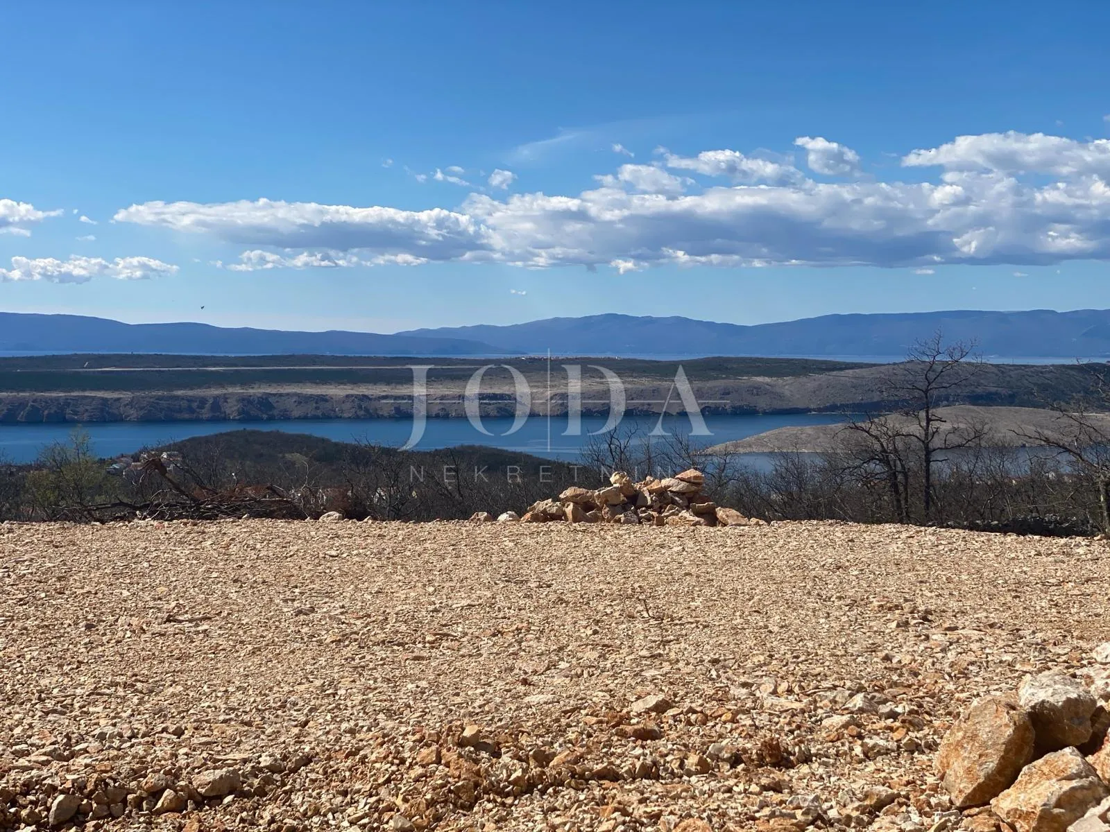 Jadranovo građevinski teren s panoramskim pogledom - Jadranovo, Crikvenica