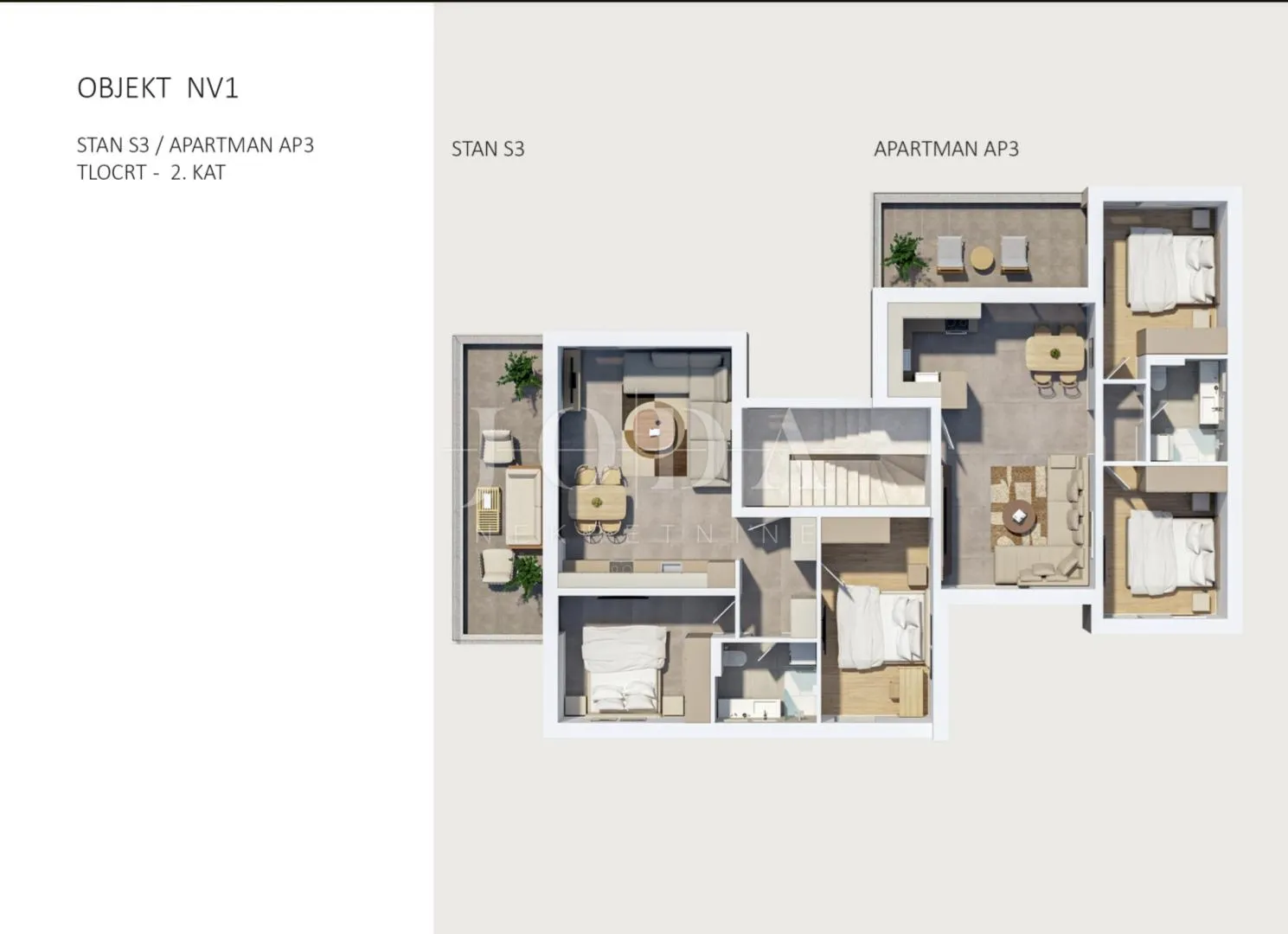 novalja residences 2. kat - slika 7