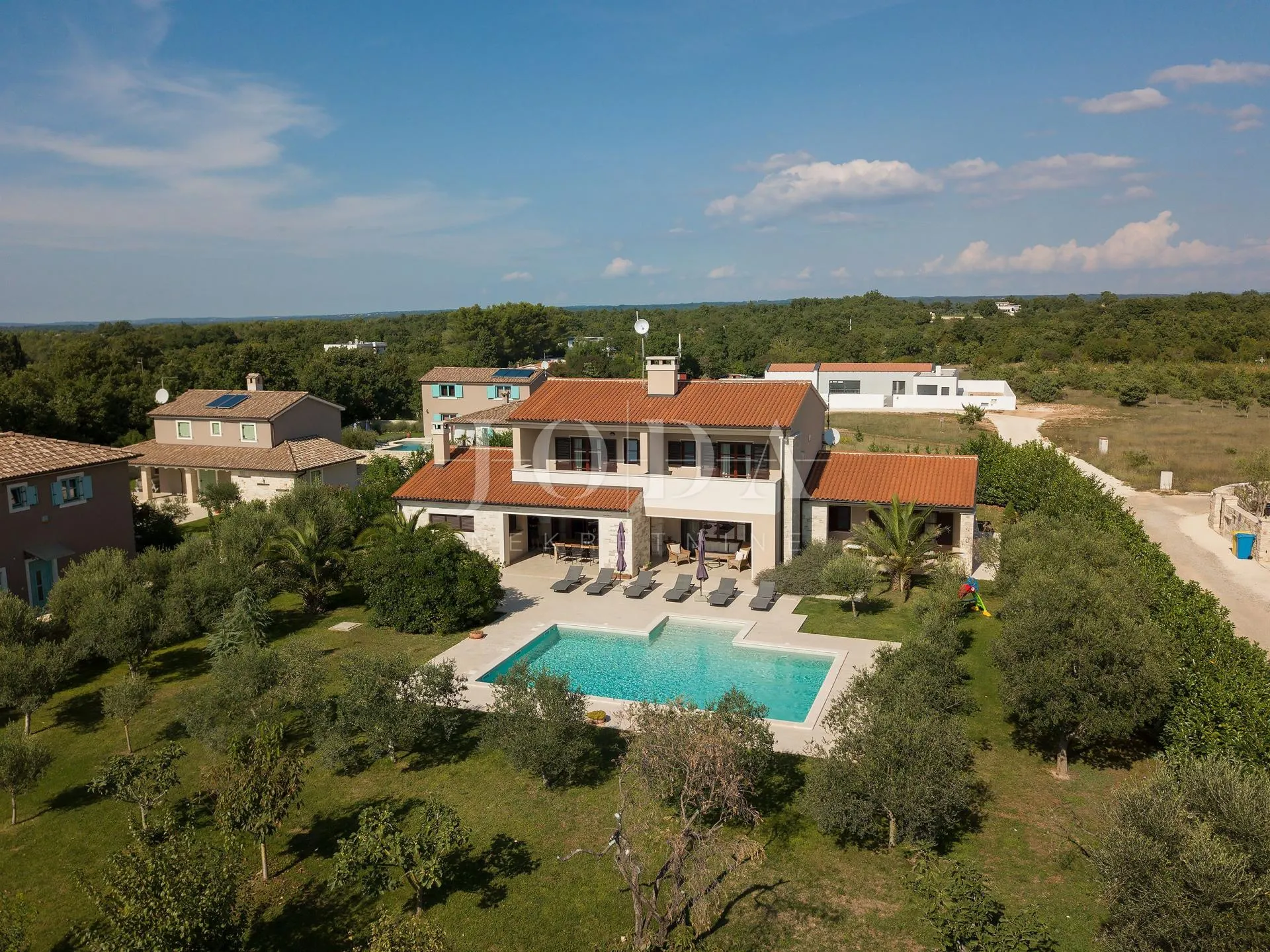 svetvinčenat, okolica, prekrasna villa sa bazenom - slika 23