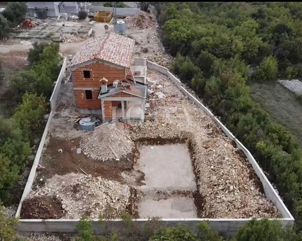 labin, okolica, kuća u izgradnji s pogledom na more - slika 5