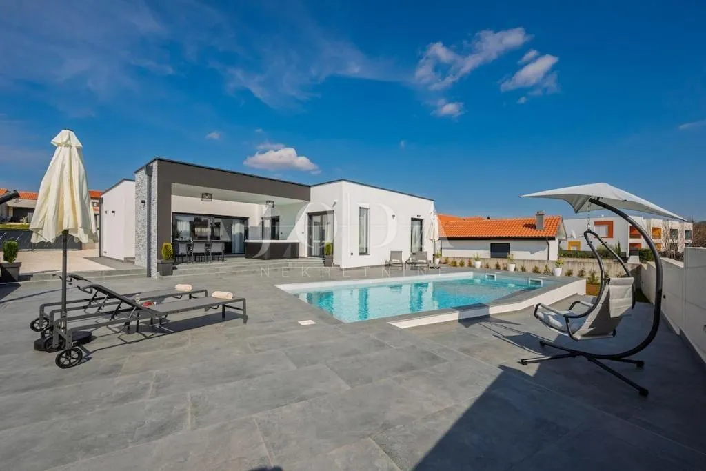žminj, moderna villa sa bazenom, jacuzzijem i saunom - slika 1