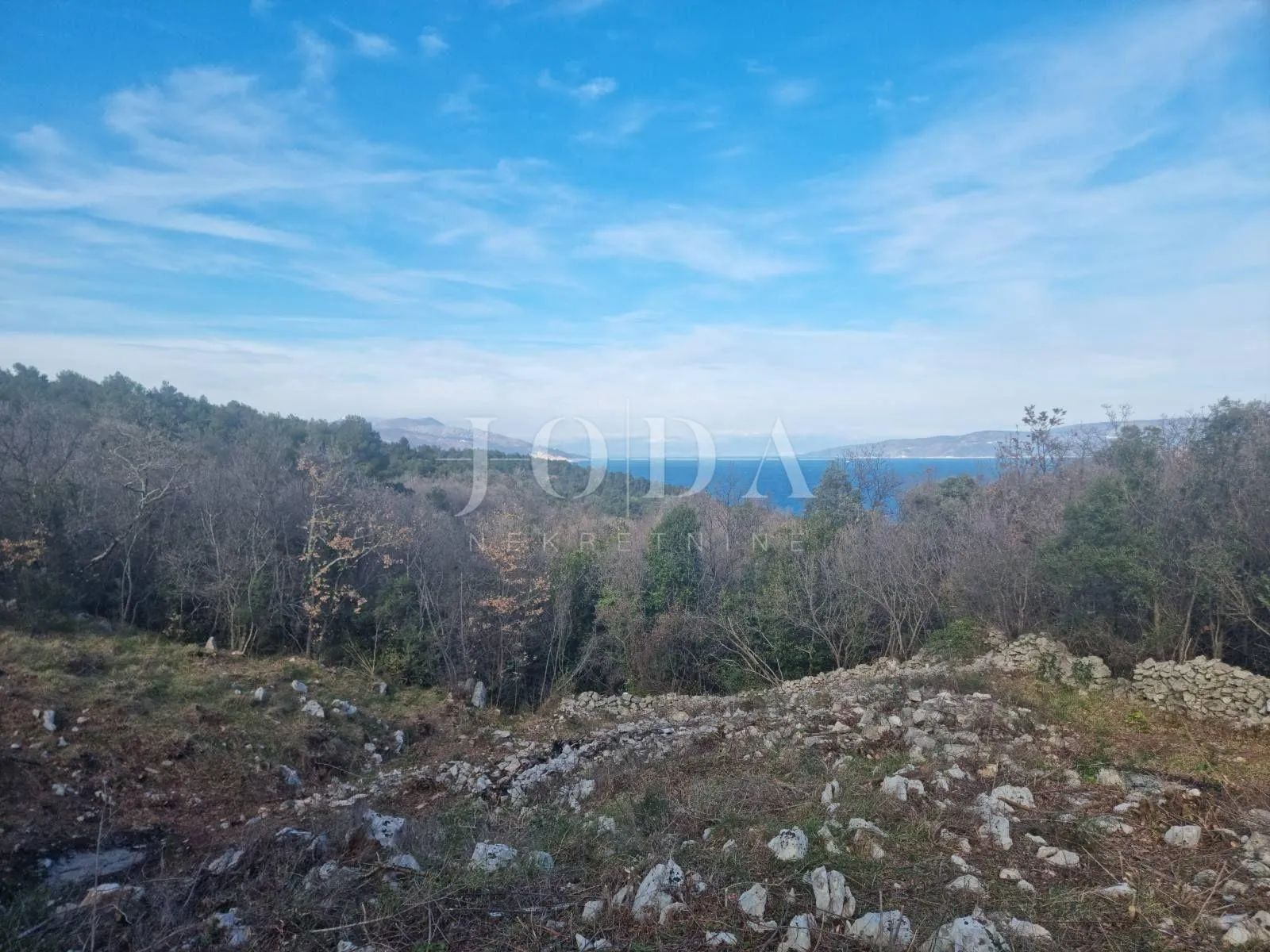 labin, okolica, građevinski teren sa pogledom na more - slika 2