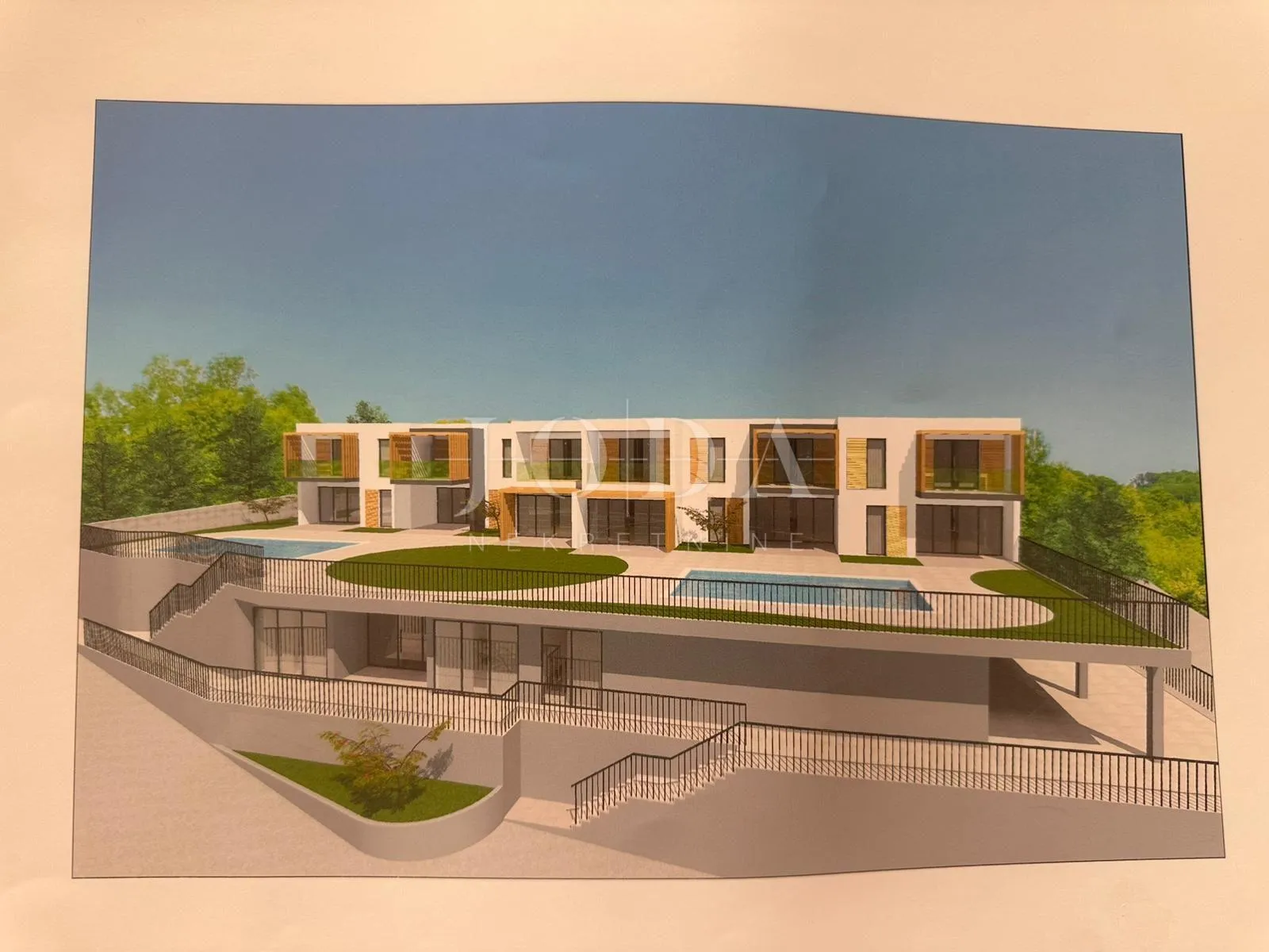 rabac, građevinsko zemljište sa građevinskom dozvolom, projektom i pogledom na more - slika 11