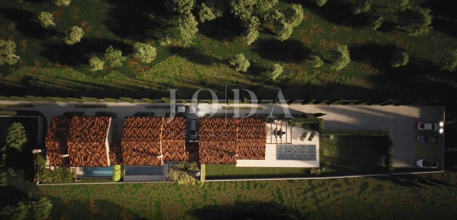 moderna prizemnica u nizu sa bazenom,kaštelir - slika 16