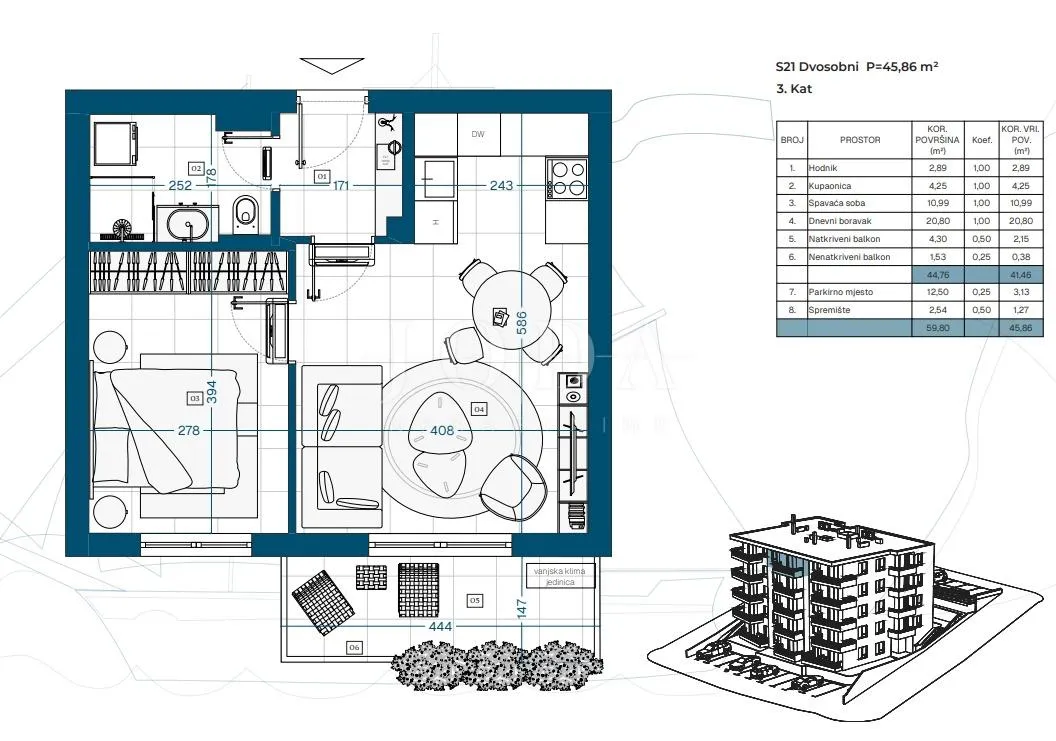 klenovica stan u eksluzivnoj novogradnji - slika 8