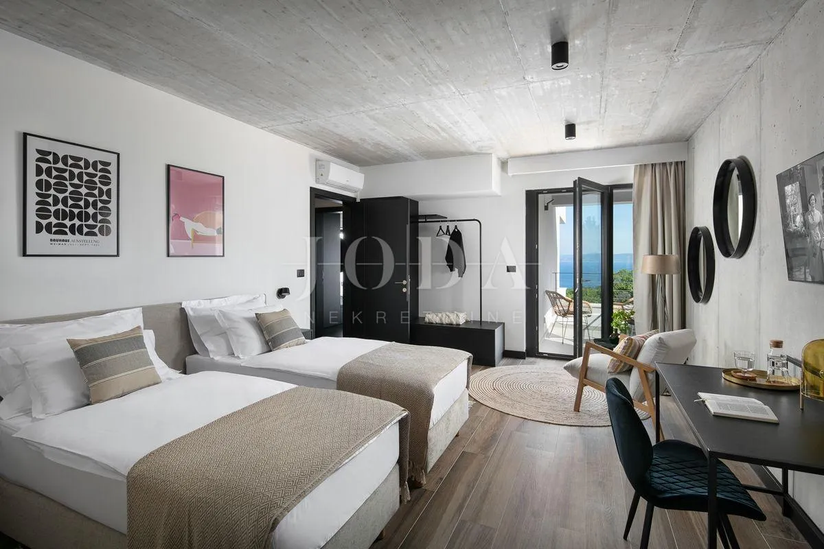 labin, okolica, luksuzna villa sa panoramskim pogledom na more - slika 26