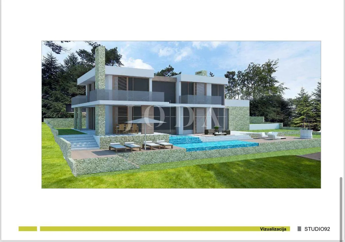 labin, okolica, villa u fazi roh-bau, na moru sa jedinstvenim pogledom - slika 10