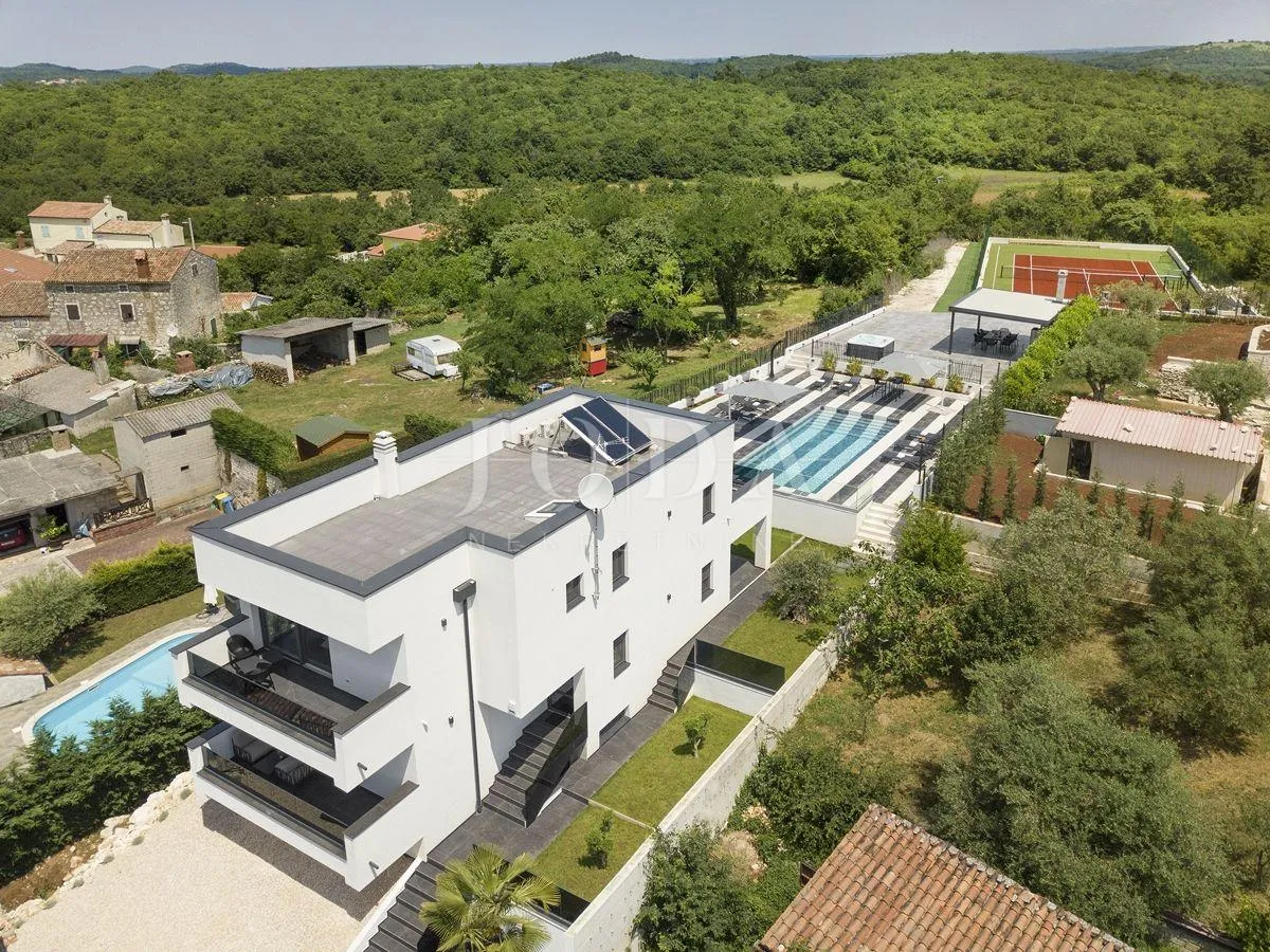 vrsar, okolica, luksuzna villa s teniskim terenom - slika 4