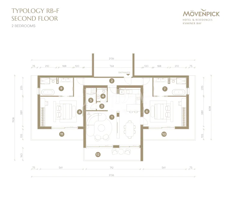 novi vinodolski penthouse drugi red do mora - slika 16