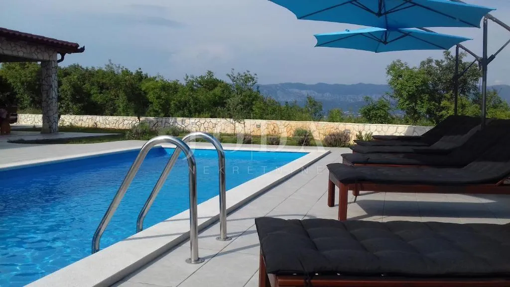 otok krk kuća sa bazenom i panoramskim pogledom - slika 3
