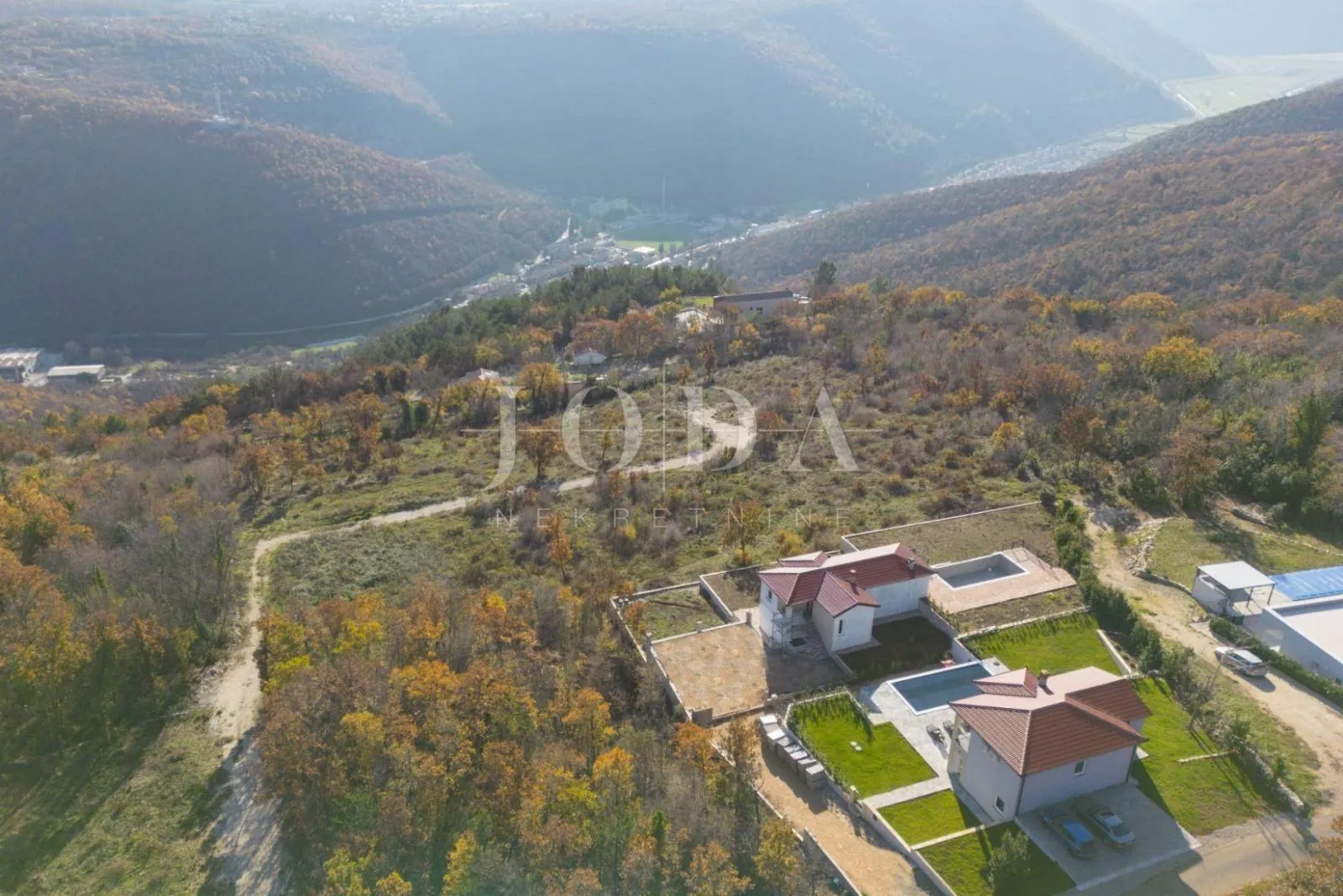 labin, okolica, nova kuća sa bazenom i predivnim panoramskim pogledom - slika 7