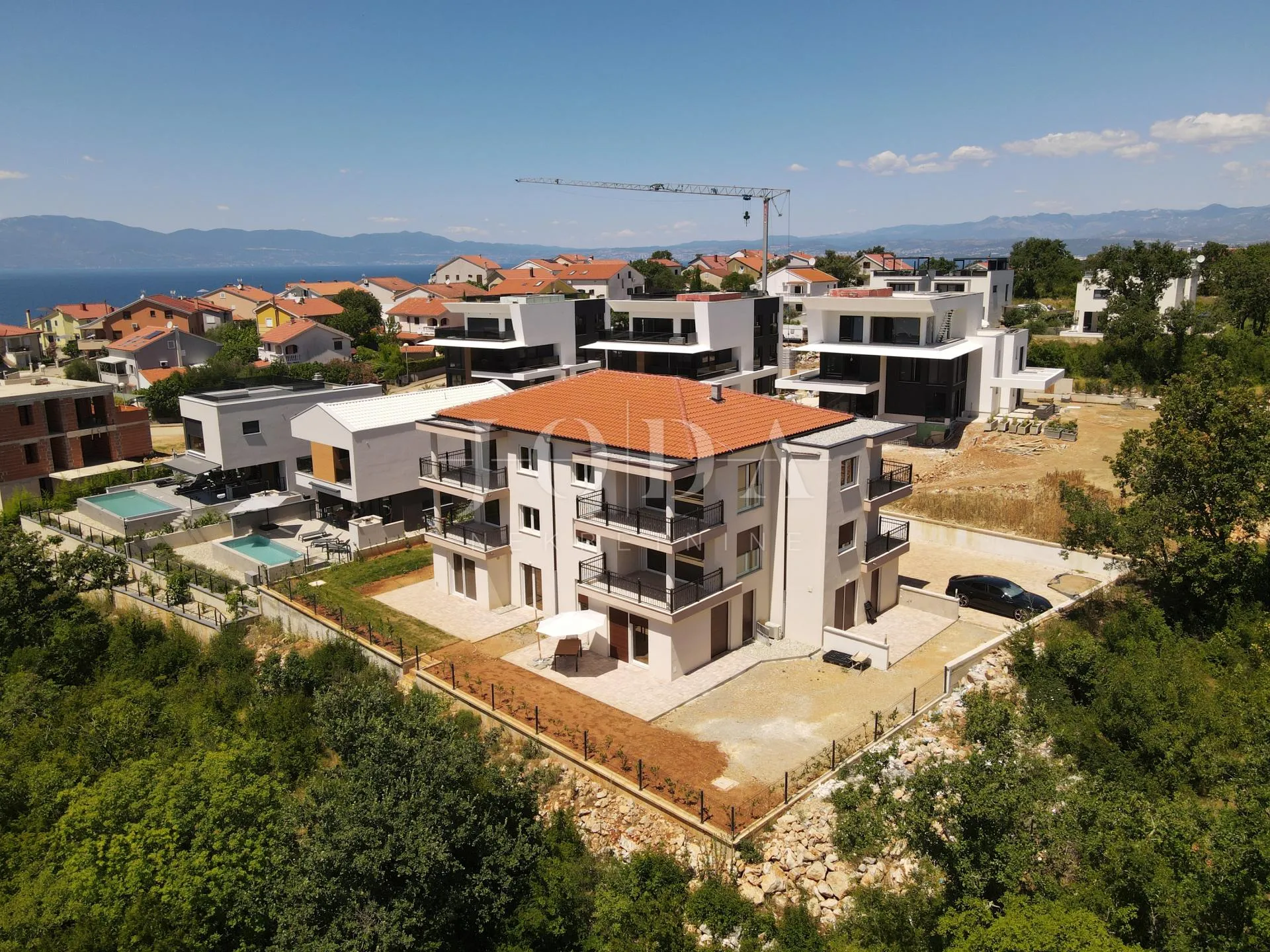 stan u novogradnji sa 2 balkona pogled more otok krk - slika 2