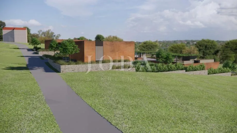 motovun okolica,građenisko zemljište sa projektom za 4 ville sa bazenima - slika 6