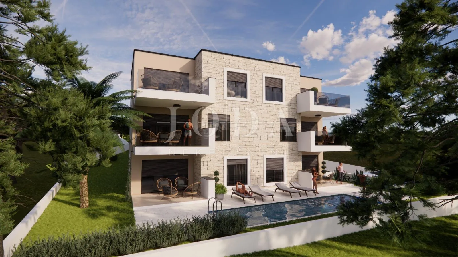 Crikvenica-stan na 1.katu novogradnje