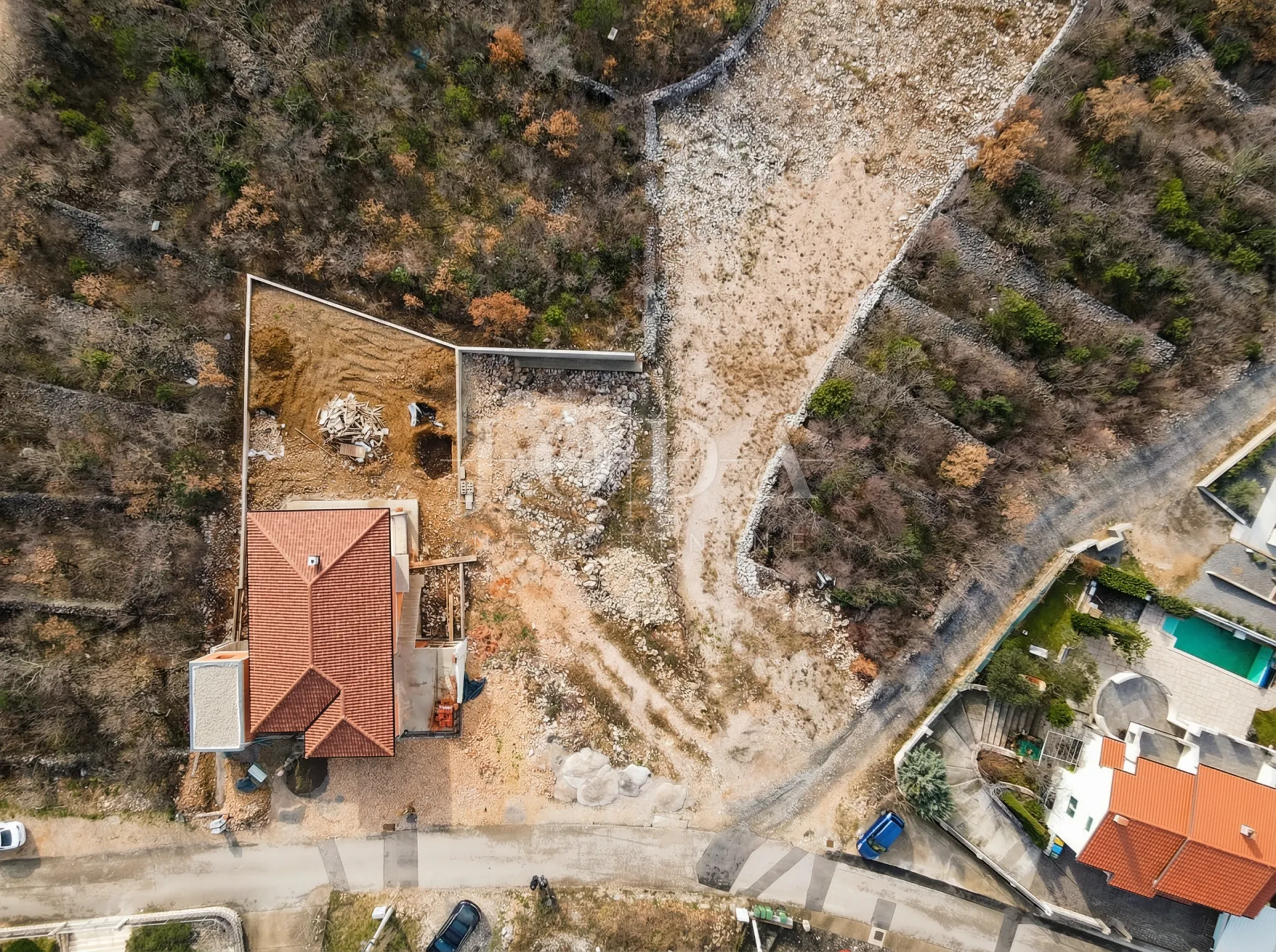 jadranovo građevinski teren s pogledom na more - slika 5