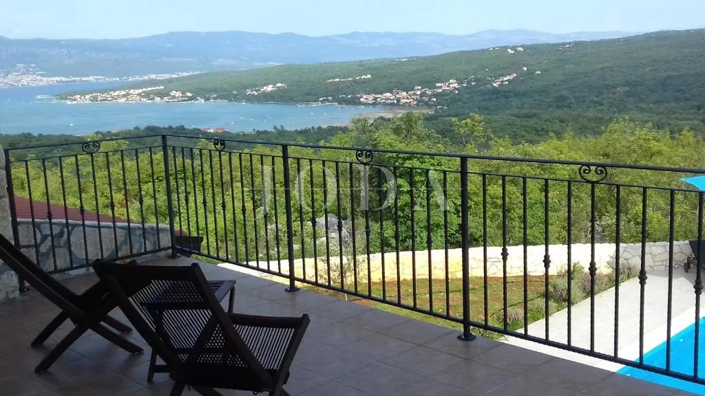 otok krk kuća sa bazenom i panoramskim pogledom - slika 5