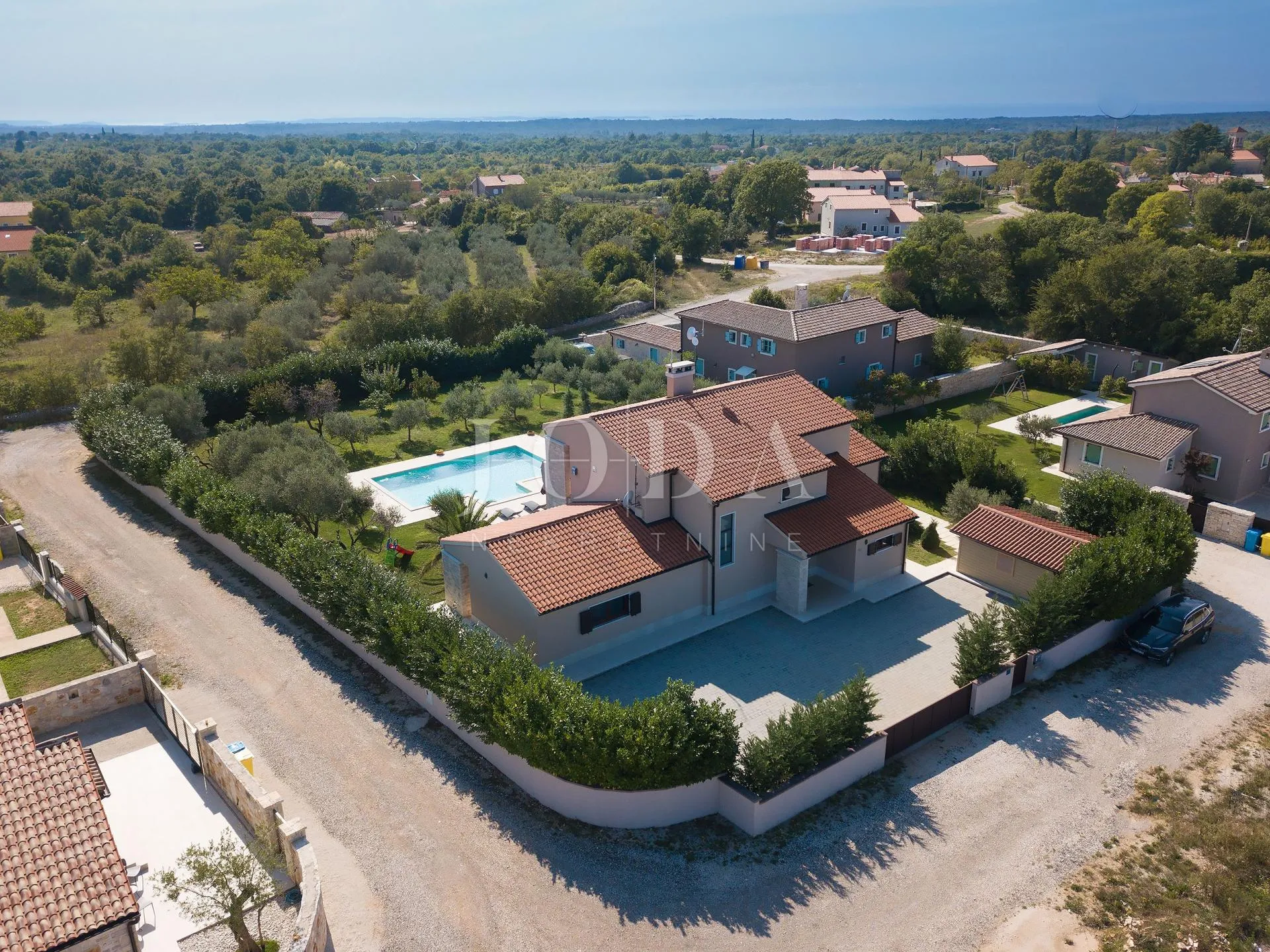 svetvinčenat, okolica, prekrasna villa sa bazenom - slika 22