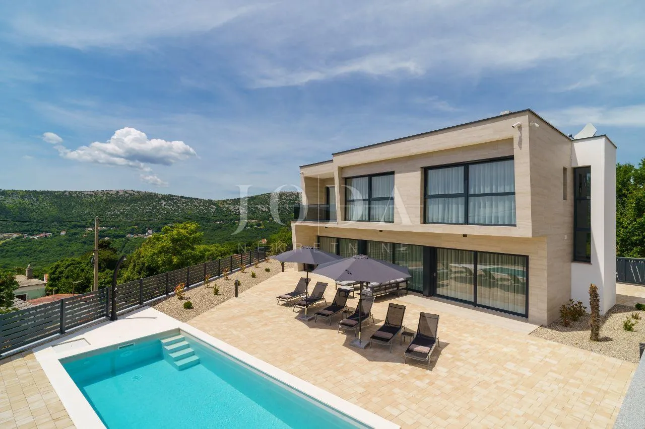 bribir moderna villa s bazenom i pogledom na more - slika 5