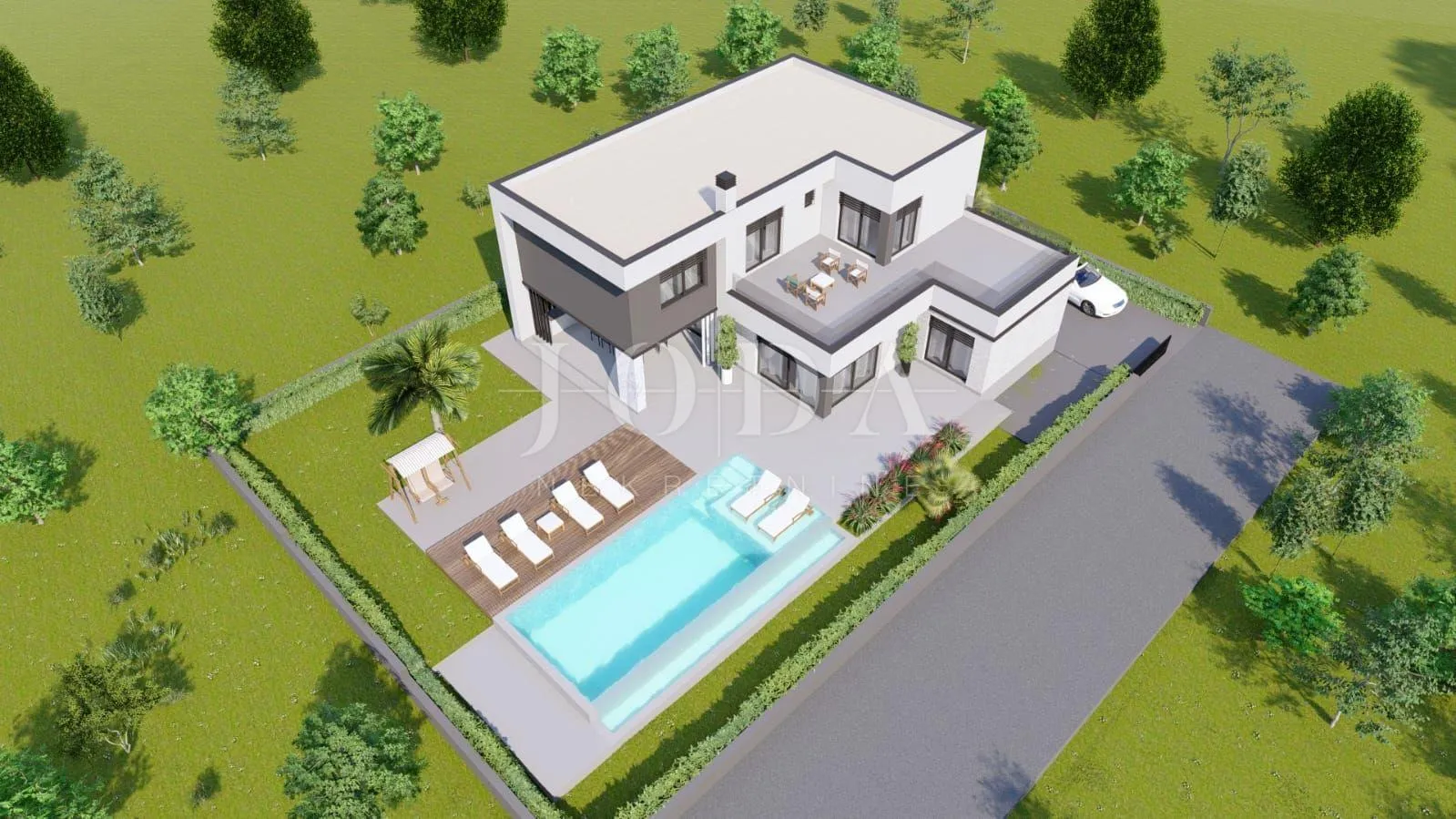 luksuzna vila sa bazenom u izgradnji,marčana - slika 6