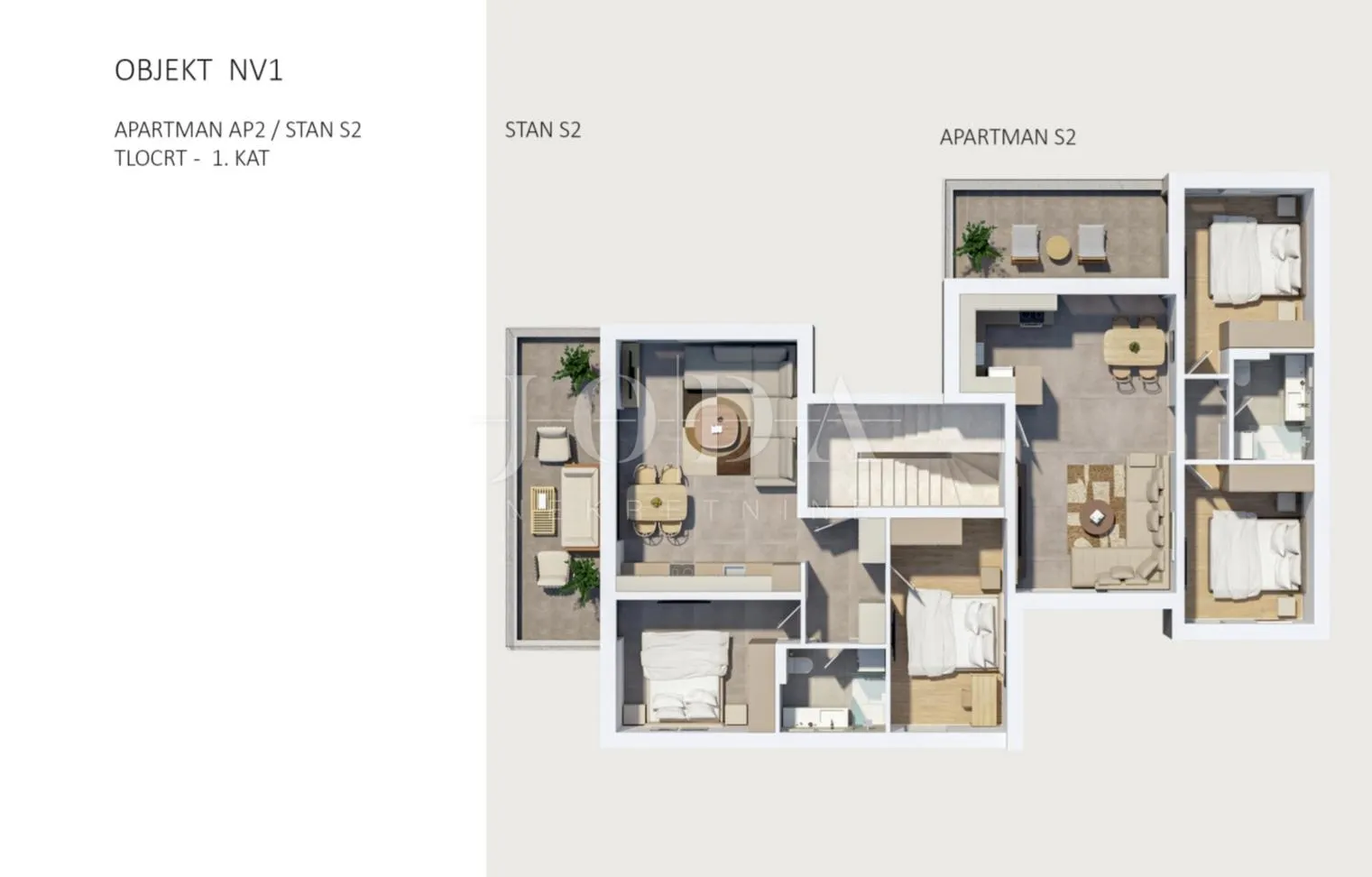 novalja residences 1. kat - slika 7