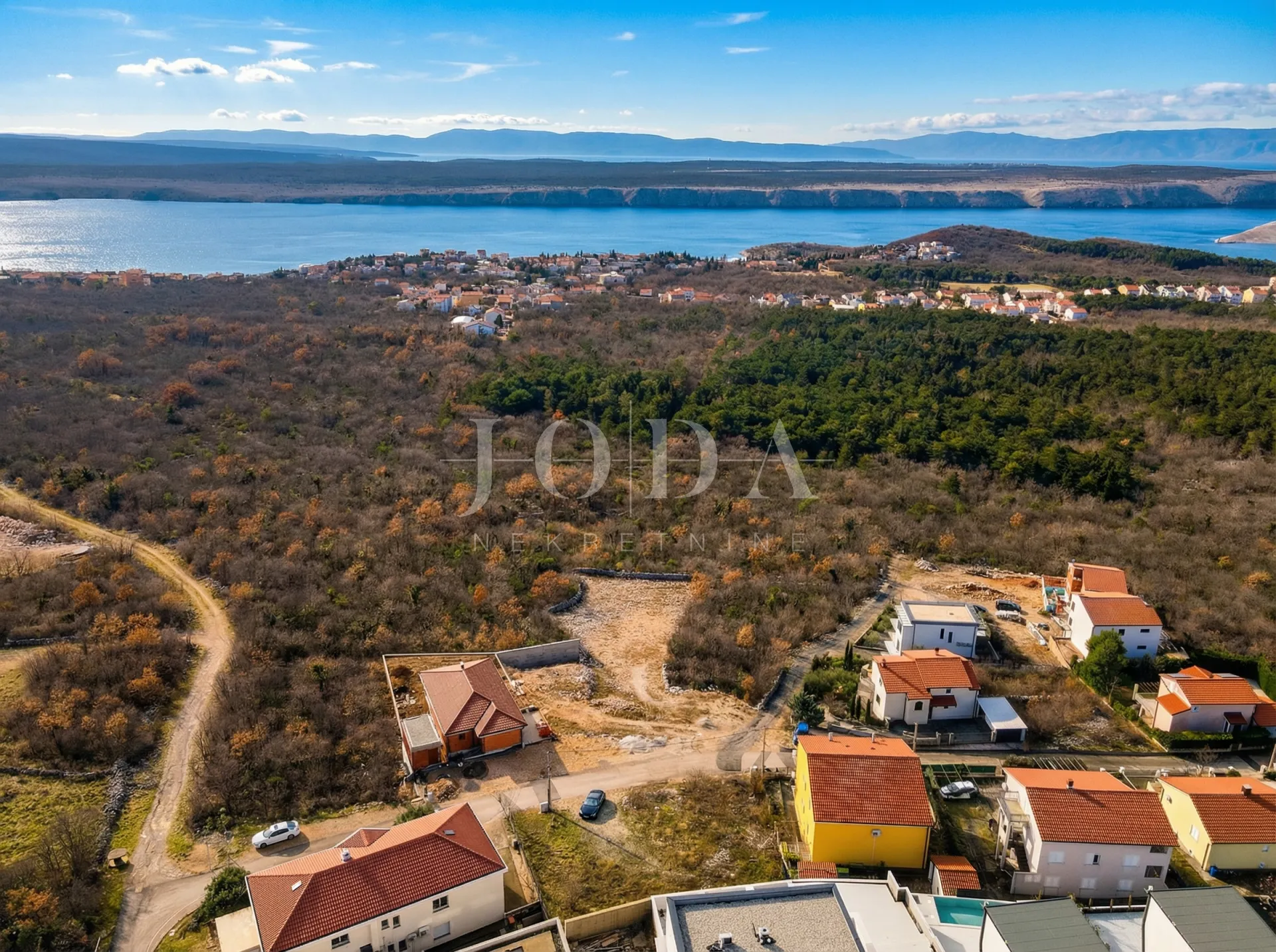 Jadranovo građevinski teren s pogledom na more - Jadranovo, Crikvenica