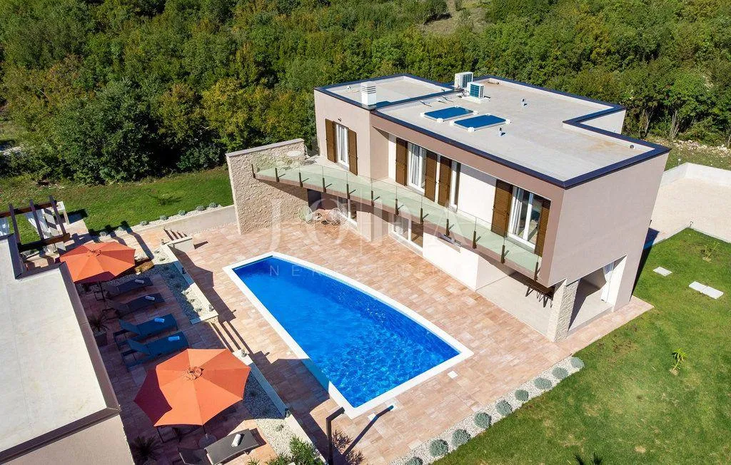 labin, okolica, villa sa bazenom i wellnessom - slika 4