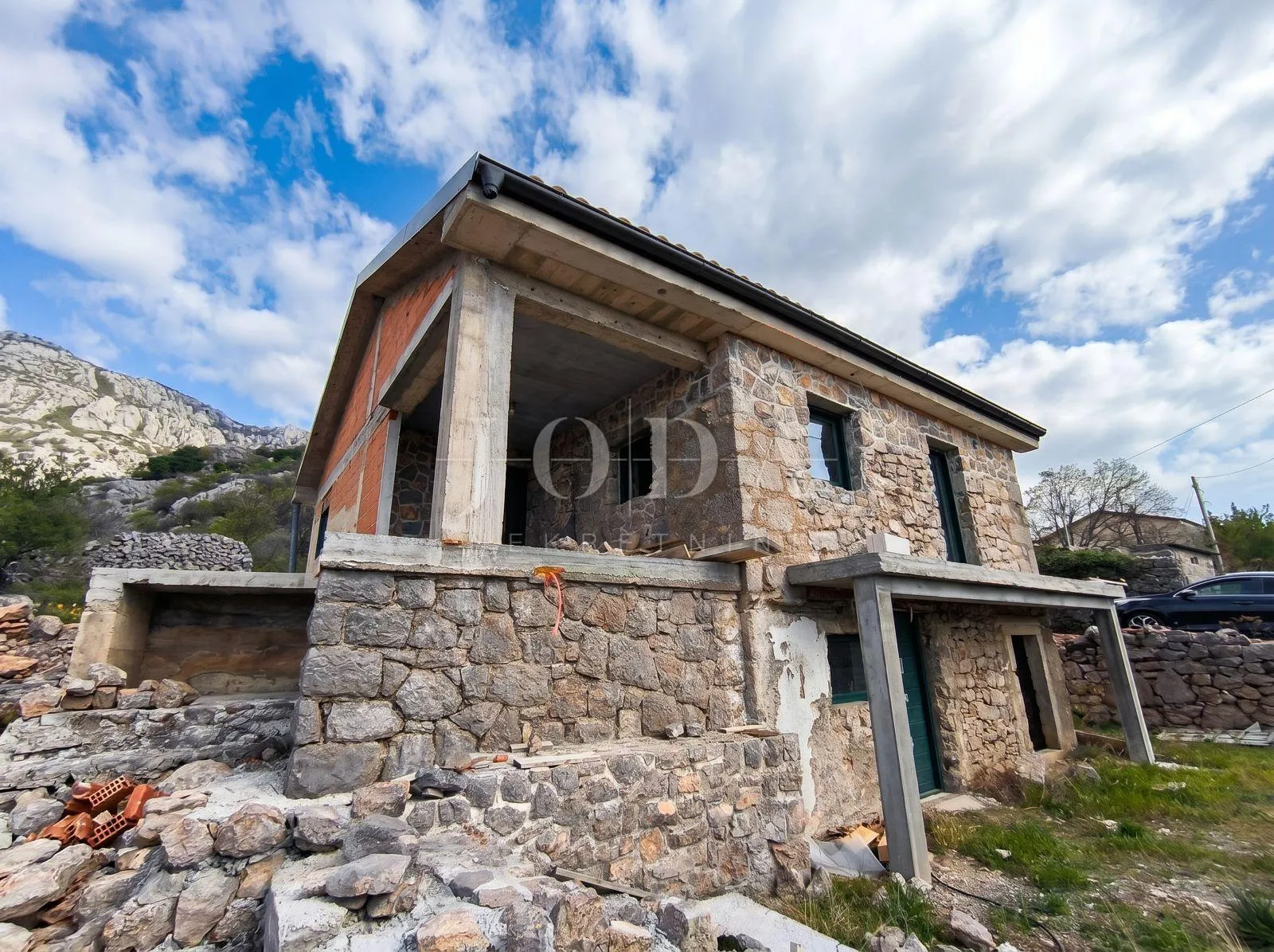 jablanac autentična kamena kuća s panoramskim pogledom na more - slika 8