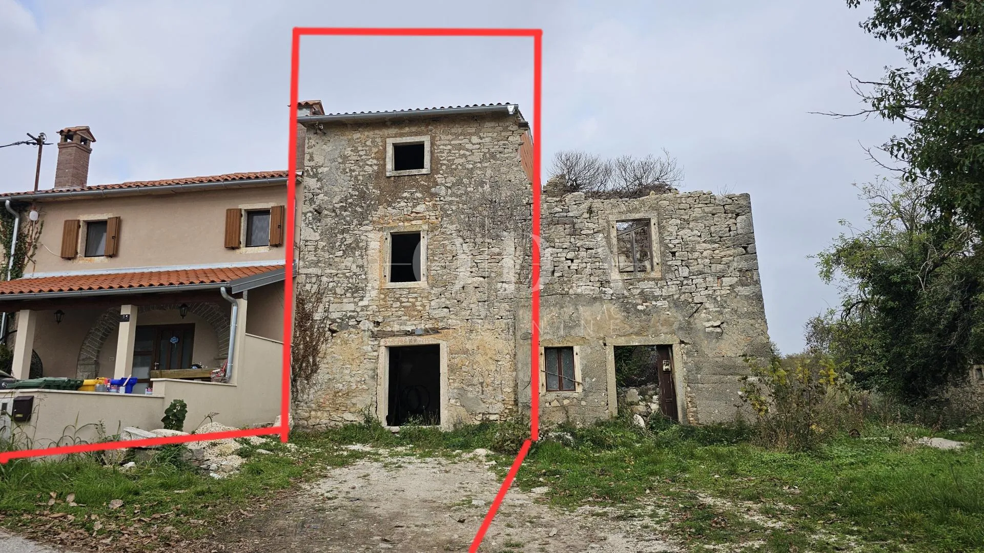 popust!prilika!kamena kuća u nizu sa panoramskim pogledom,buje okolica - slika 2