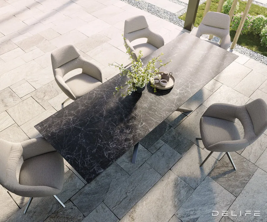 outdoor stol edge oval 280x130cm, materijal: keramika minas melange - slika 4