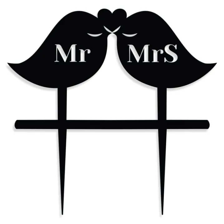 Toper za vjenčanu tortu – Mr & Mrs - Osijek