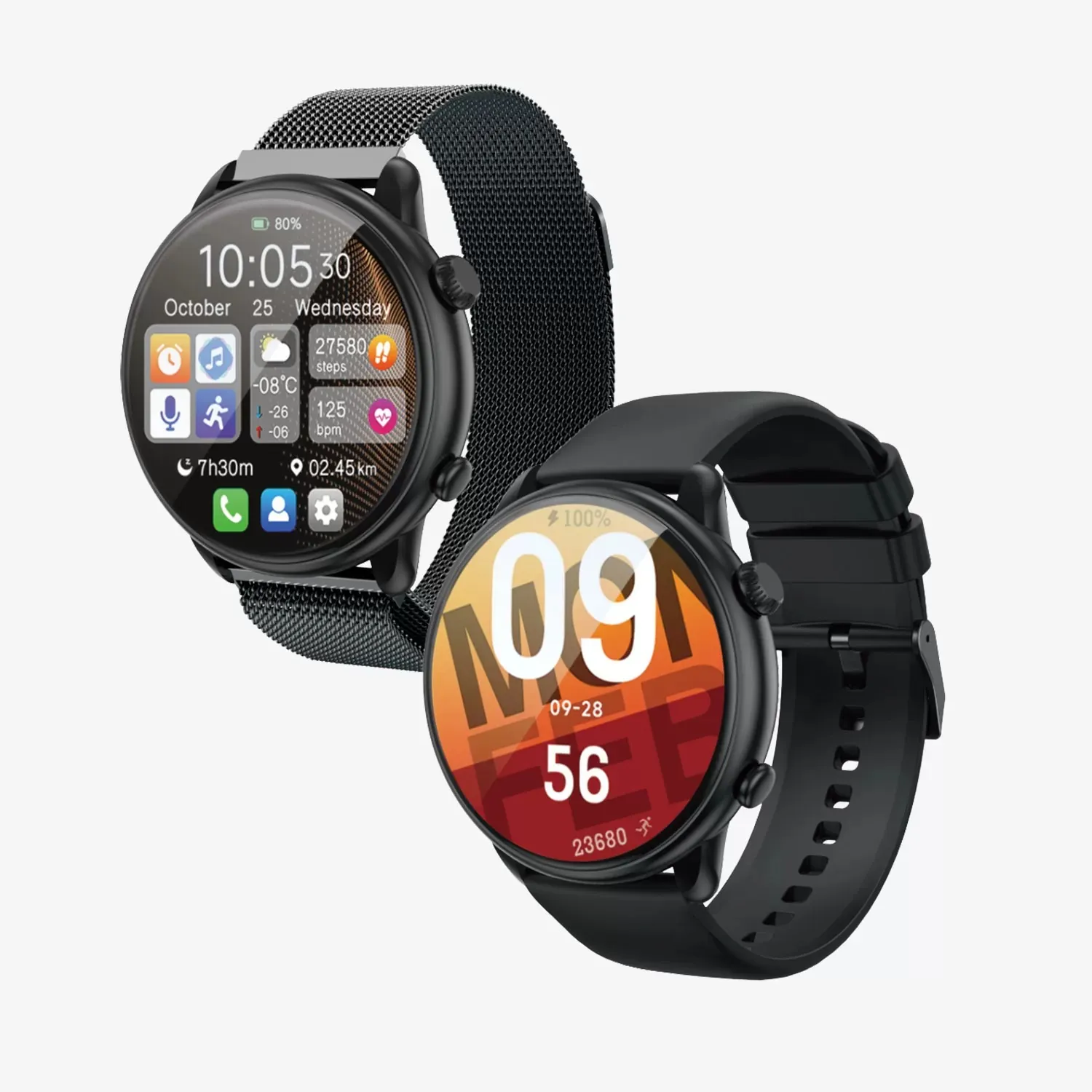 bwoo premium pametni sat s dodirnim zaslonom,vodootporni sat za praćenje zdravlja i dnevnih aktivnosti max bwoo - slika 3