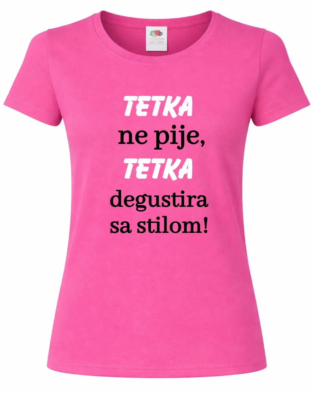 majica – tetka ne pije, tetka degustira sa stilom - slika 3