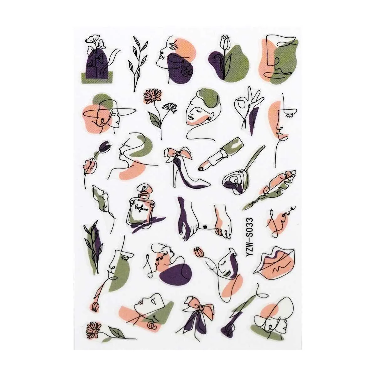 nail sticker – abstract 6 - slika 3