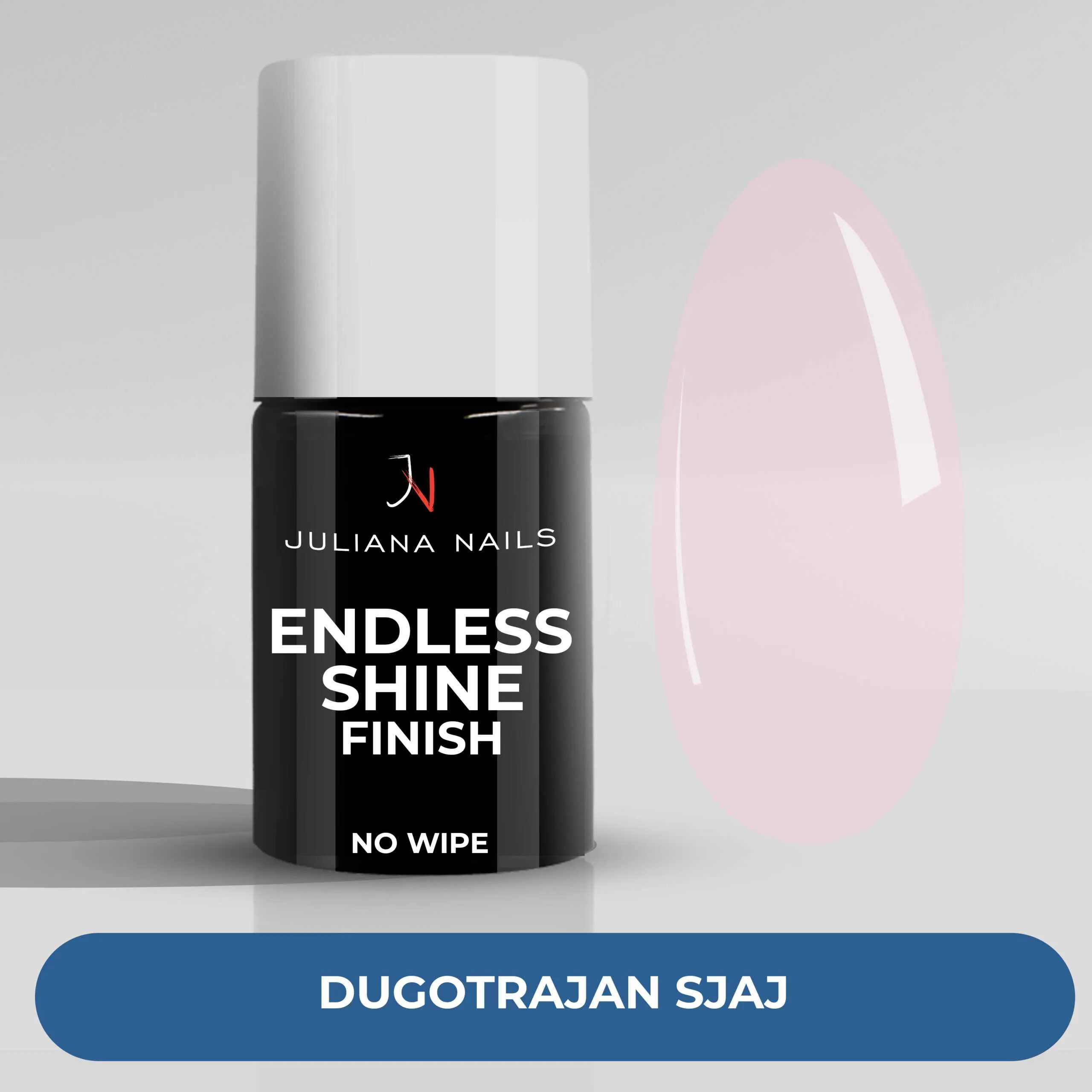 gel lak endless shine finish - sheer rose - slika 2