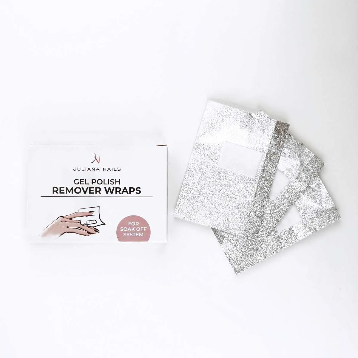 remover wraps – folija za uklanjanje gel laka s noktiju (20 kom.) - slika 5