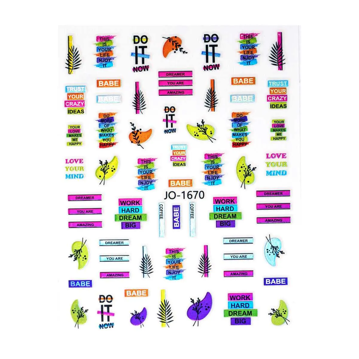 nail sticker – summer breeze 2 - slika 1