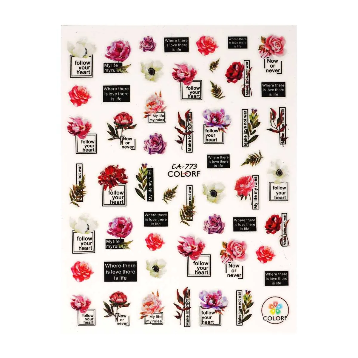 nail sticker – nature spirit 3 - slika 1
