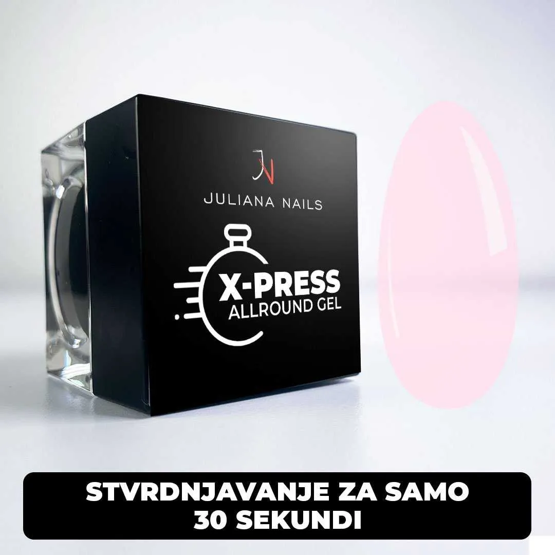 x-press allround gel – 30 sek. – milky rose - slika 6