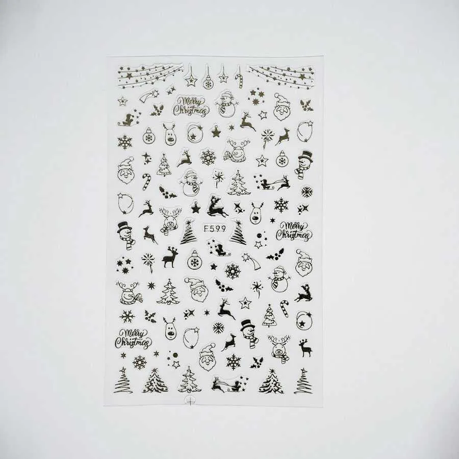 Nail Sticker - Christmas Lights 3 - Zagreb