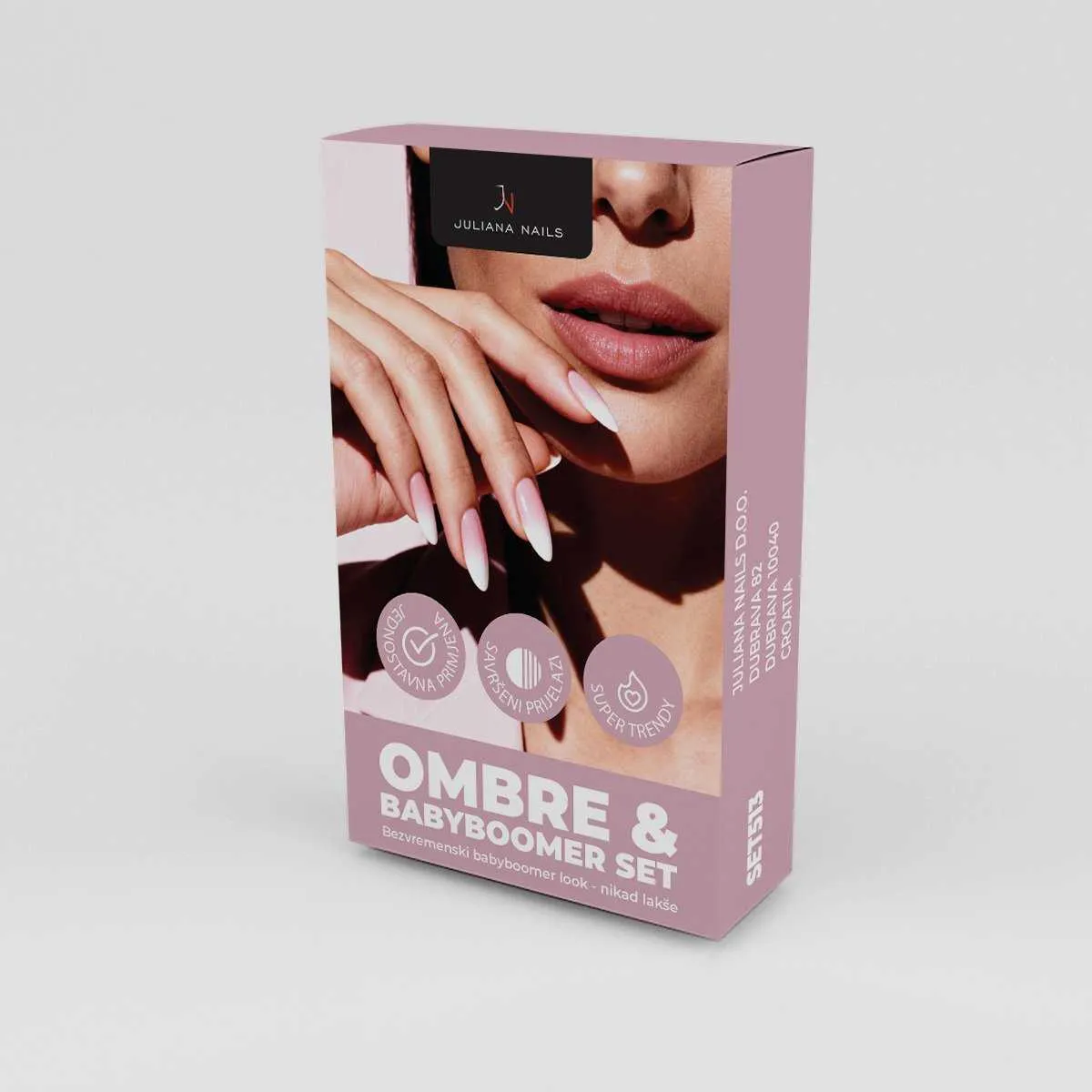 ombre & babyboomer nails set - slika 3